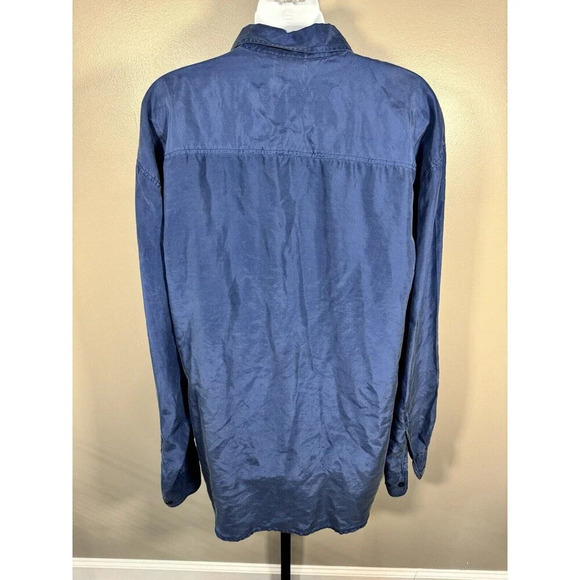 Bundle of 2 - 2 Button Down Shirts, 100% Cotton 100% Silk Size Large - Picture 12 of 15